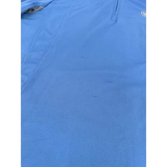 ARIAT TEK 1/4 Zip Long Sleeve Lightweight Blue Pullover M Womens Jacket - Picture 3 of 12